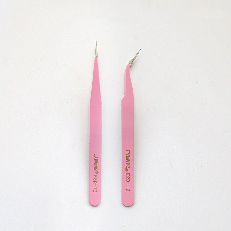 Stainless Steel Tweezers Macaron Colored Handbook And Paper Tape