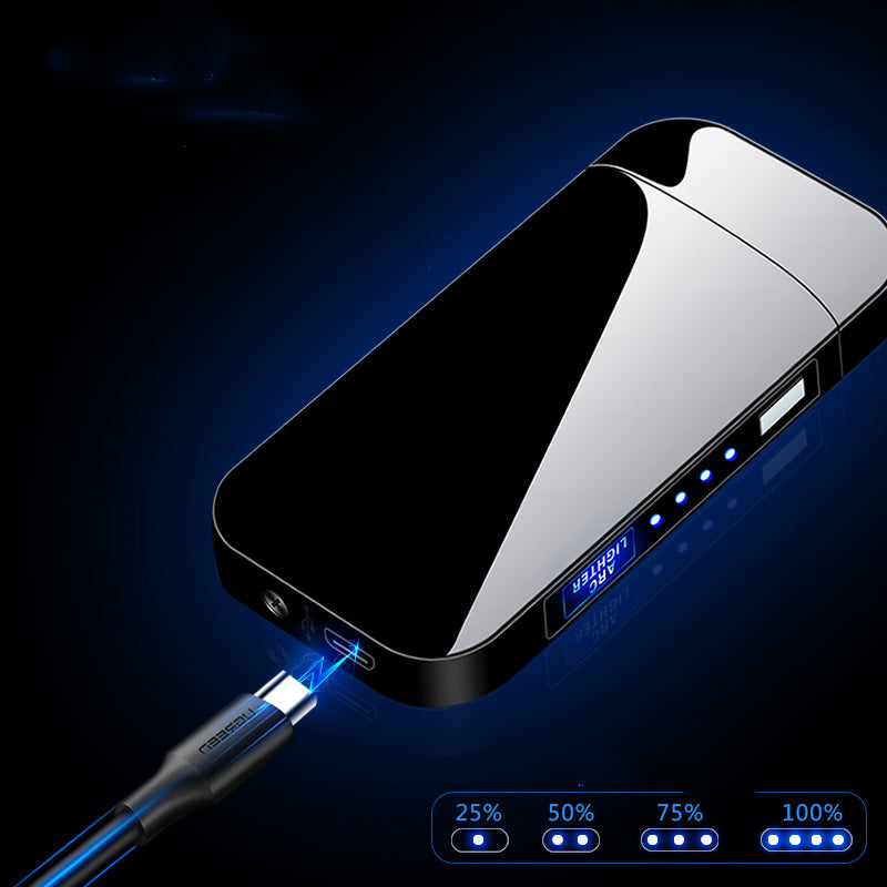 Hidden Button Electronic Induction USB Charging Lighter