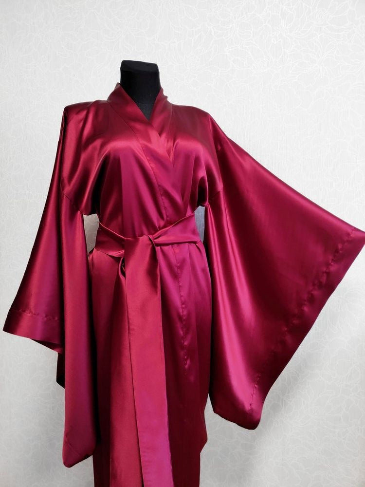 Women's Casual Wide Sleeve Plus Size Cardigan Robe