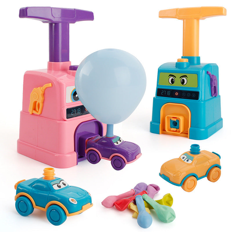 Children's Inertial Power Balloon Car Toy Aerodynamic Scooter Car Educational Experiment Creative Toy