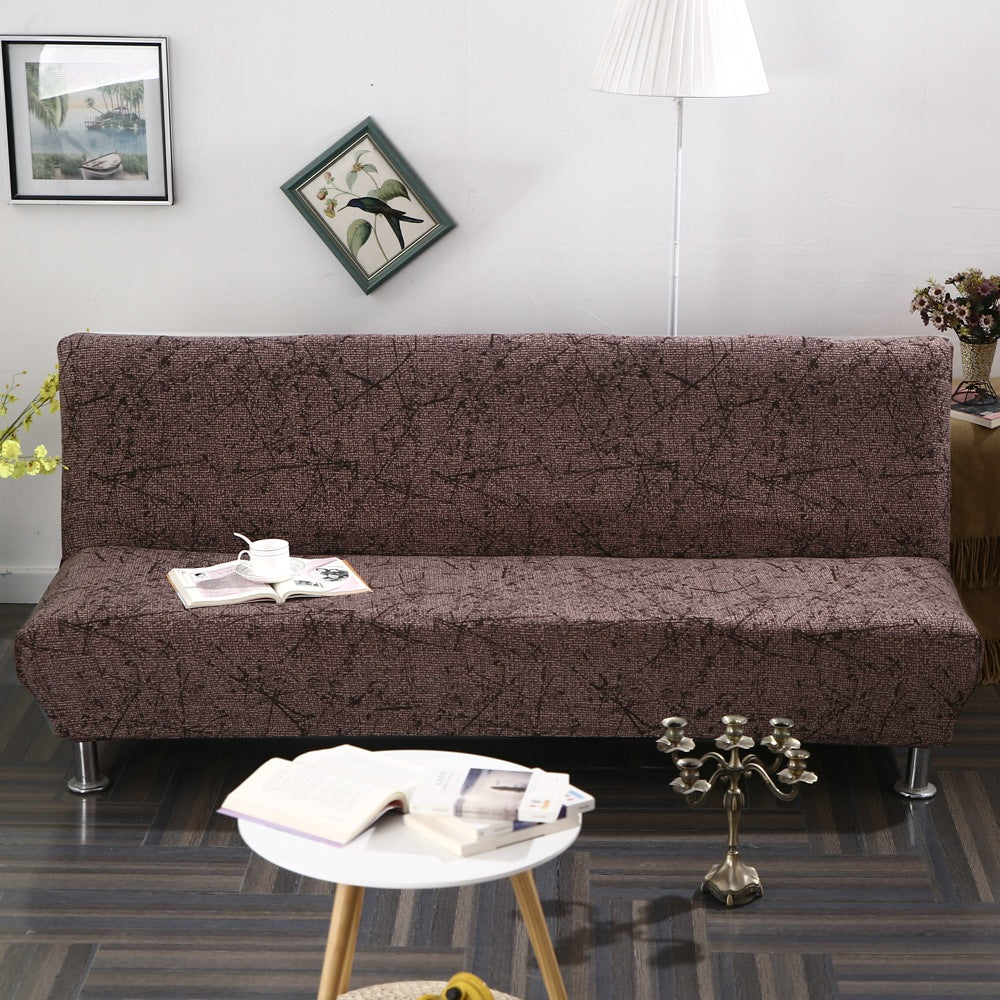 Fully surrounded one-piece sofa cover