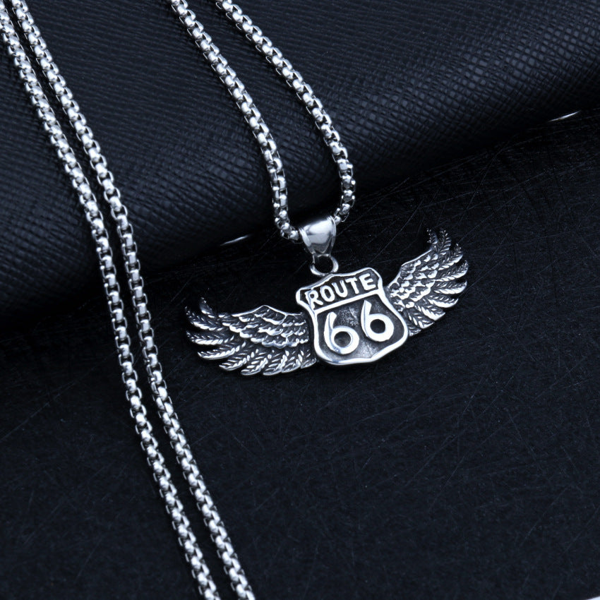 Chain 66 road necklace