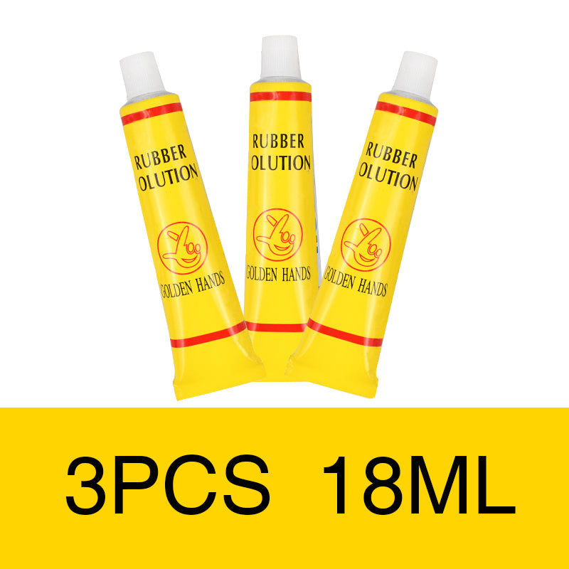 Bicycle and motorcycle tire repair glue