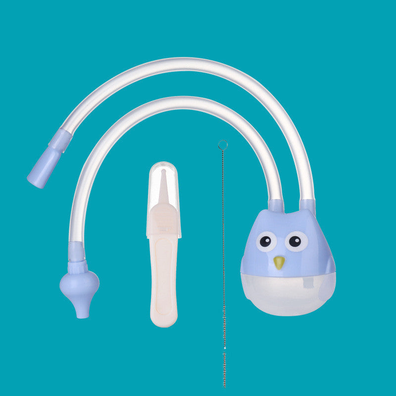 Baby Mouth Suction Nasal Aspirator Cleaning Tweezers Brush Set