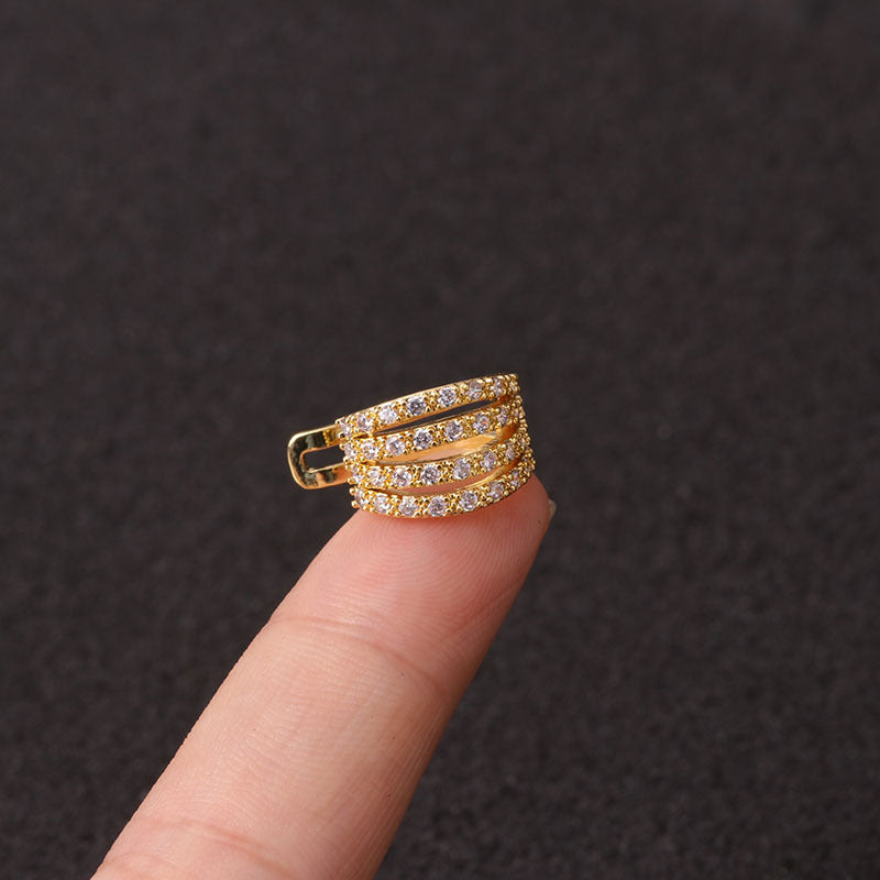 Fashion Women's Micro-Inlaid Anti-Pain Ear Clip