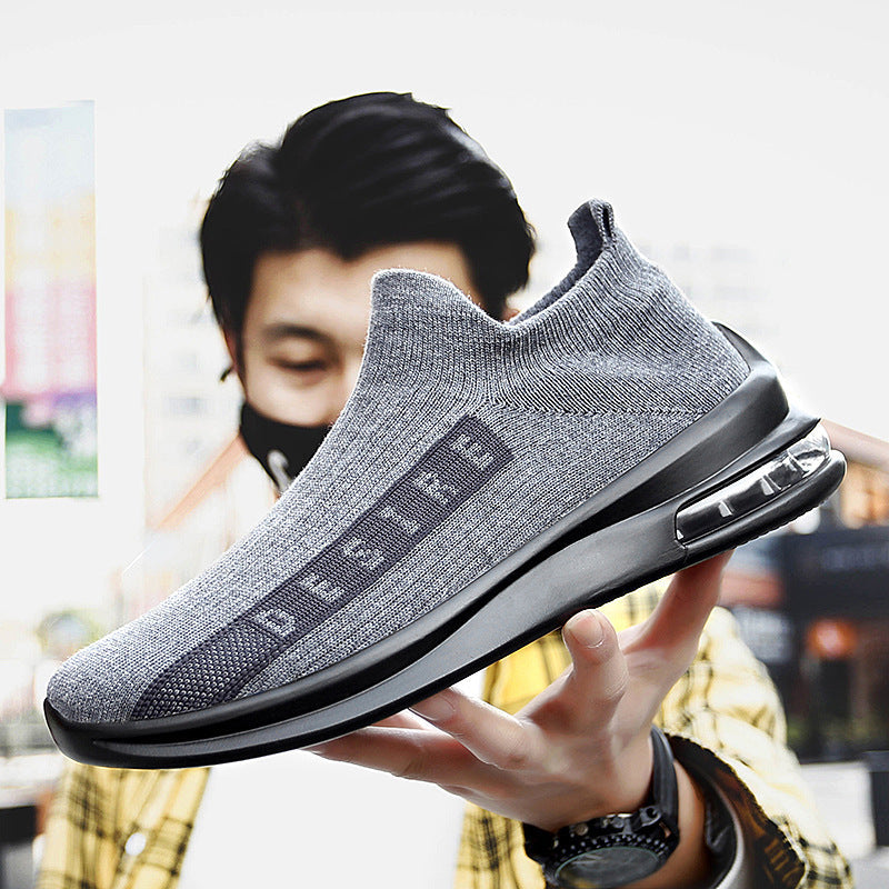 Round-Toe Flying Socks, Air Cushion Shoe Covers, Low-Top Casual Shoes