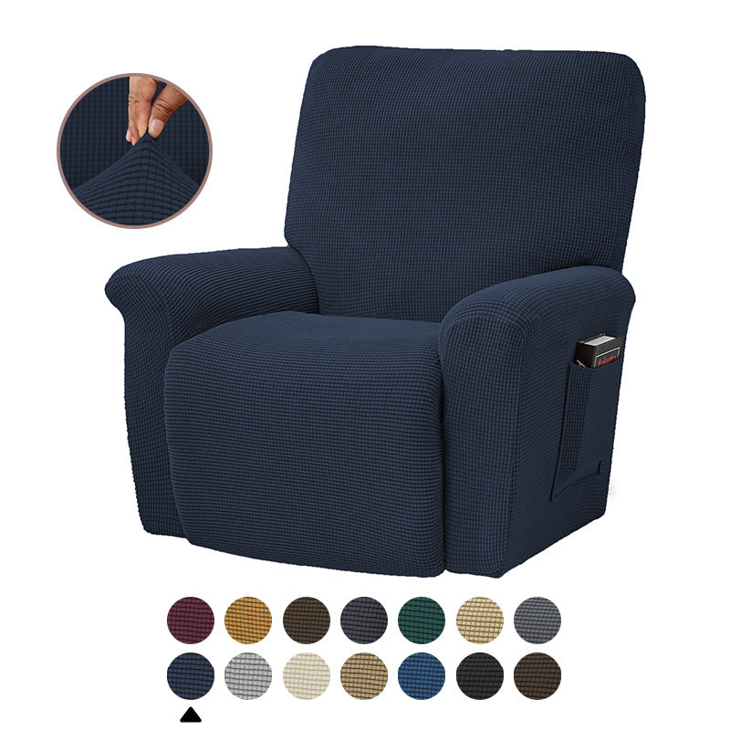 New Solid Color Corn Fleece Stretch Tight-Packed Four Seasons Sofa Cover Split
