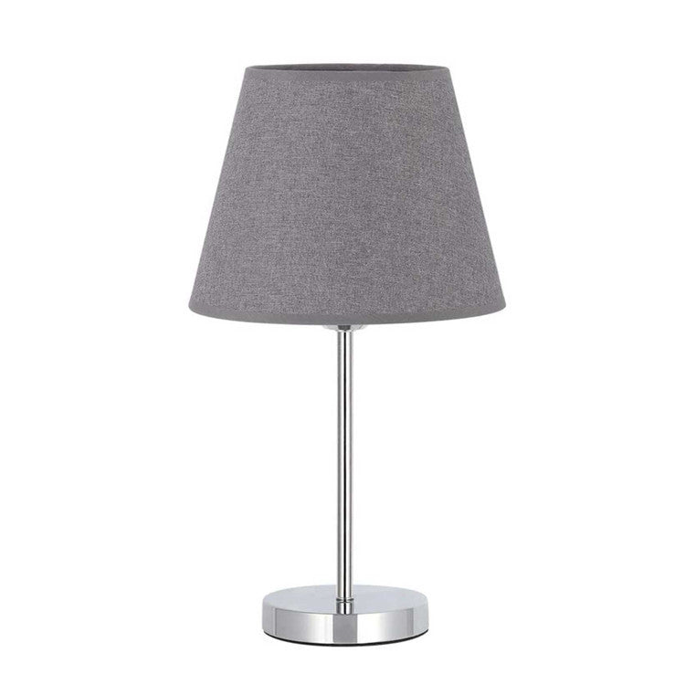 Bedside Lamp Bedroom Warm Hotel Guest Room Study Decoration Wrought Iron Cloth Cover With USB Charging Function Bedside Table Lamp