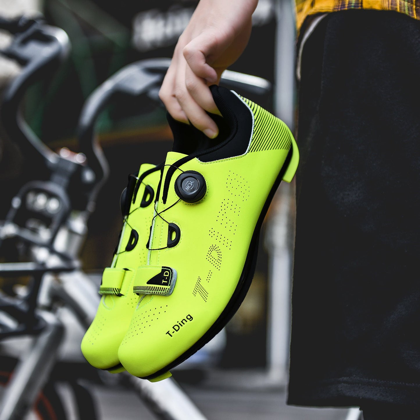Road Bike Power-Assisted Shoes Hard-Soled Mountain Biking Shoes