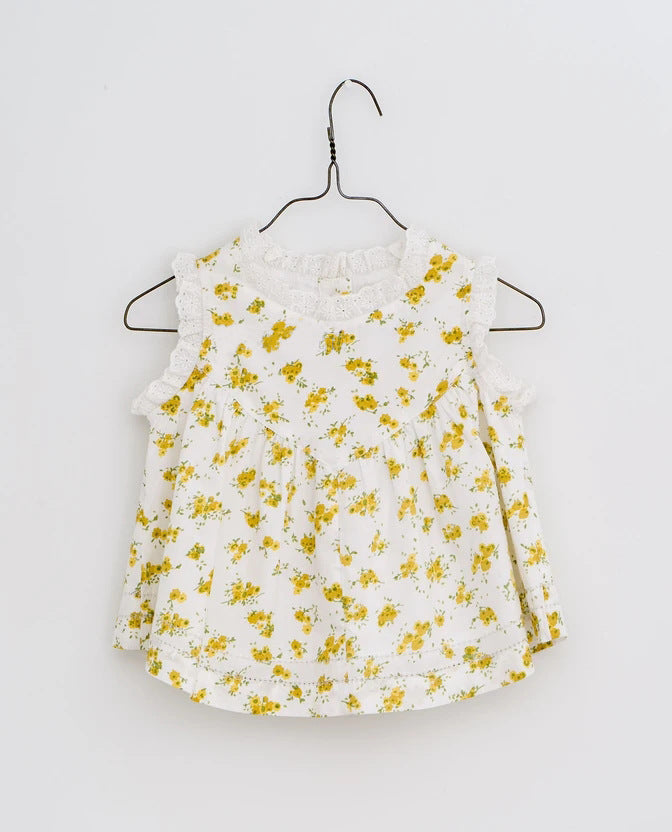Icc European And American Style Girls Floral Lace Blouse