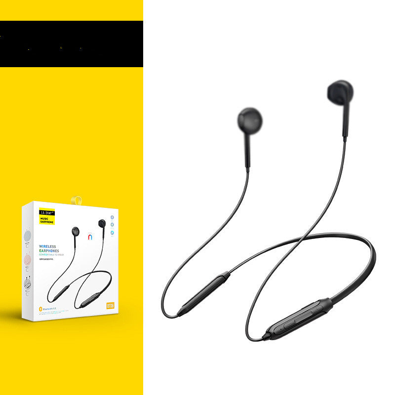Hanging Neck Bluetooth Headset Binaural Sports Running Mobile Phone Wireless