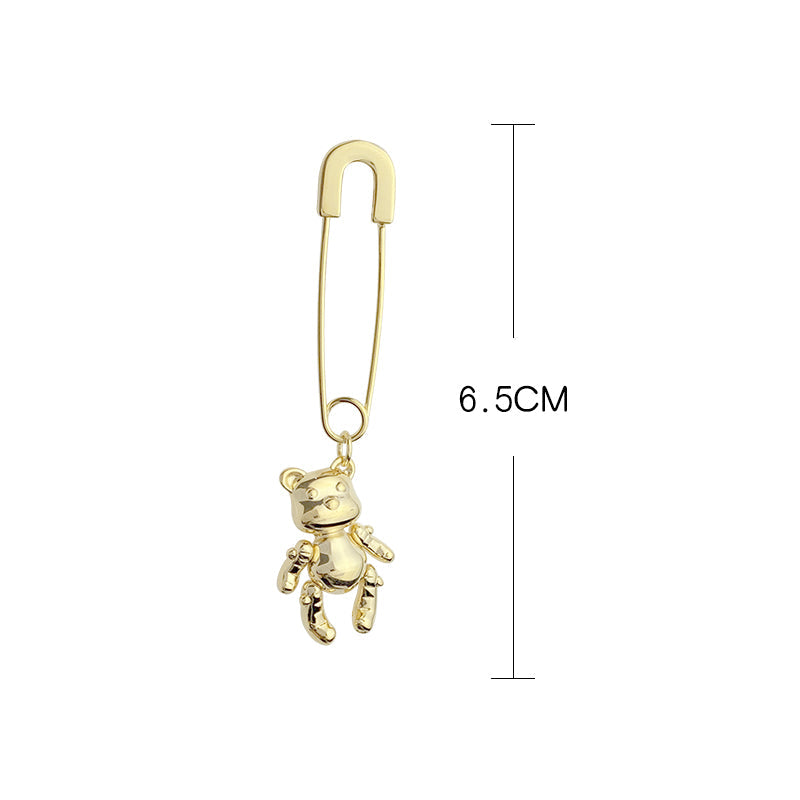 Deli Reba Girl''s Pin Earrings With Movable Limbs