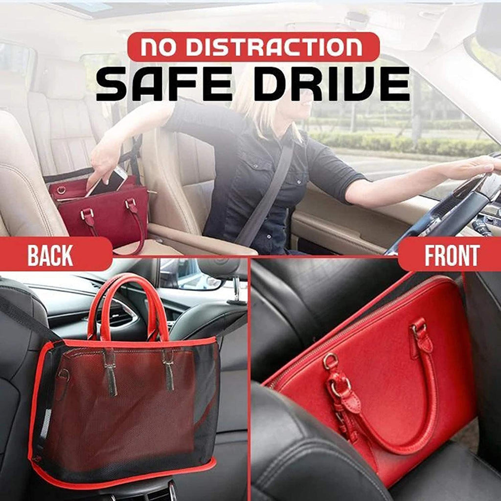 Car Two Seat Storage Net Pocket Storage Bag