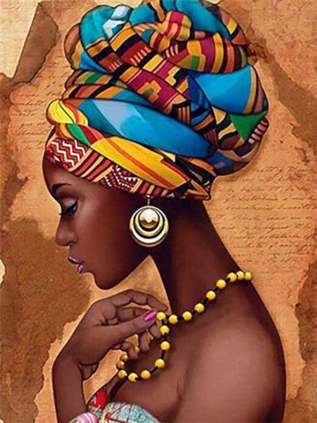 Diamond Painting New Product African Woman Rhinestone Diamond Embroidery