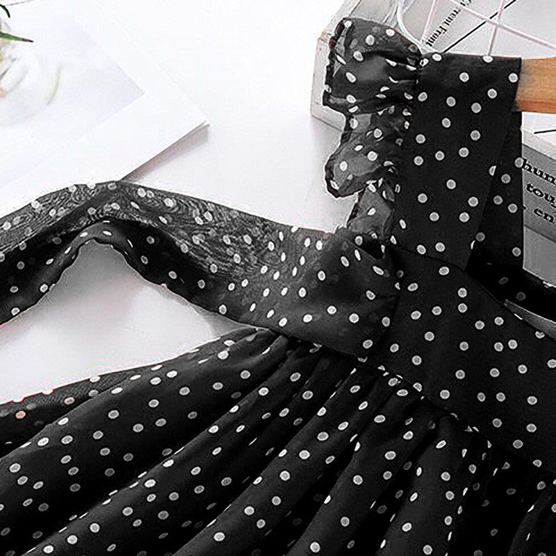 Chiffon Polka Dot Fashion Children's Princess Dress