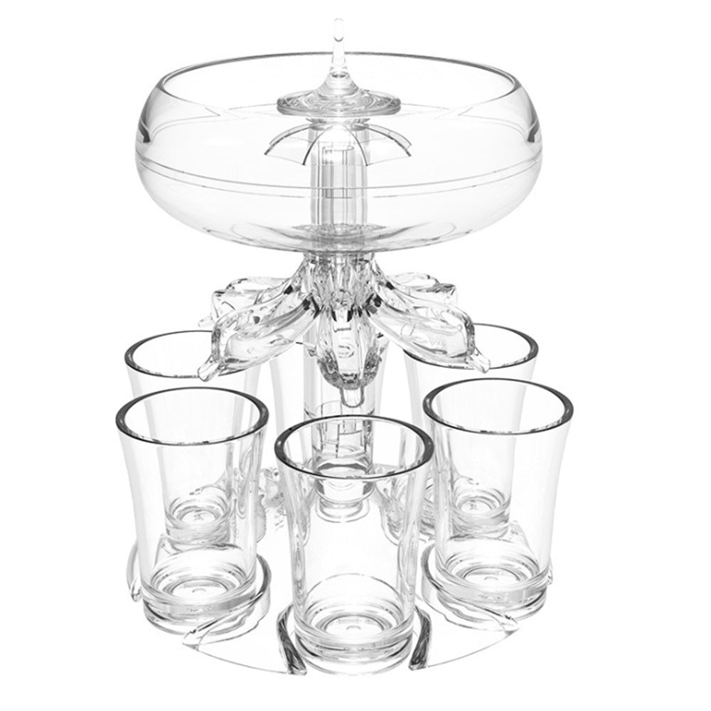 Acrylic Shatterproof Wine Glass Holder Bar KTV Wine Dispenser