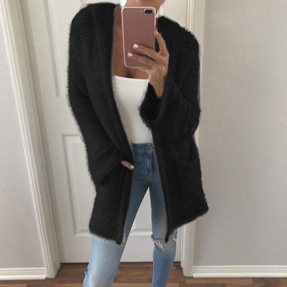 Plus size candy color plush long sleeves