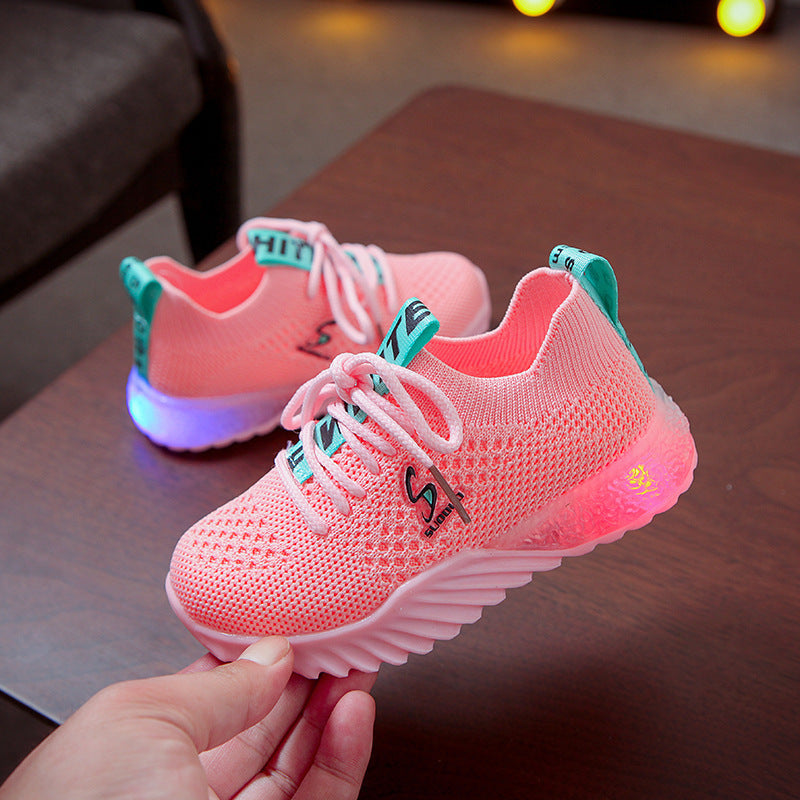 Children's shoes LED lights up