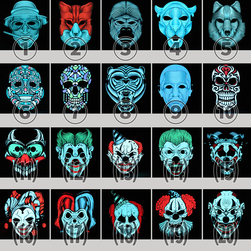 Luminous film mask