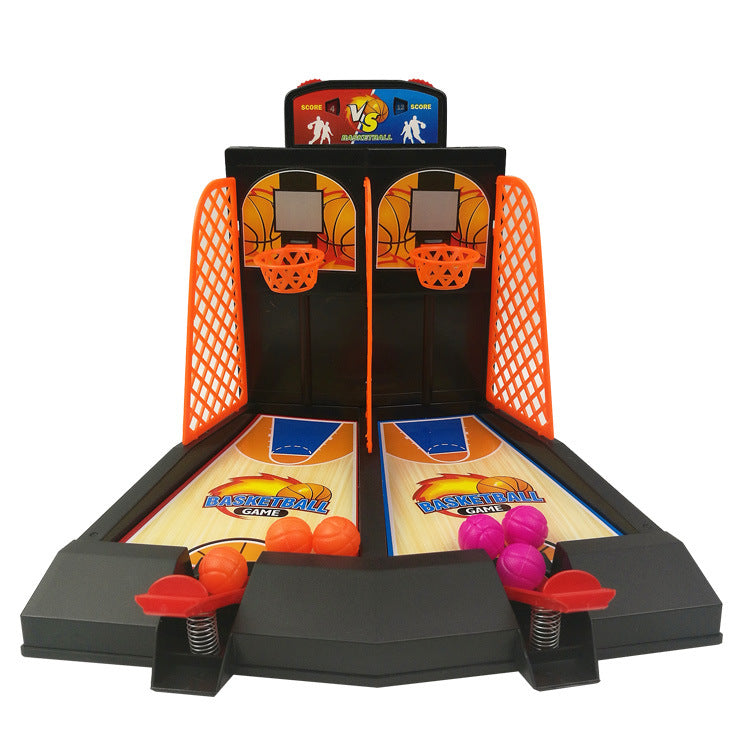 Double play basketball toy children's finger ejection