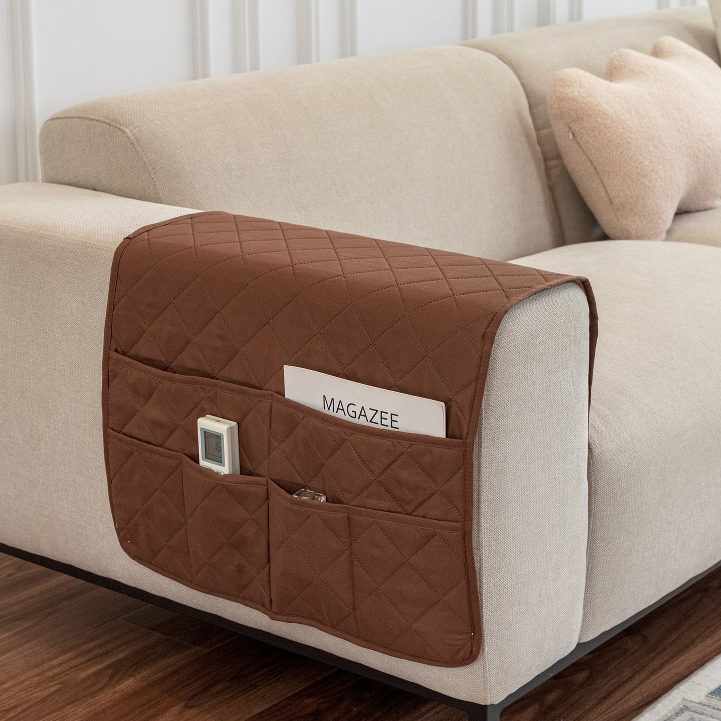 With Storage Pocket Sofa Hand Towel Magazine Management Bag