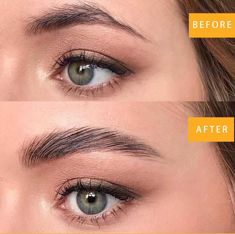 Eyebrow shaping eyebrow wax + brush