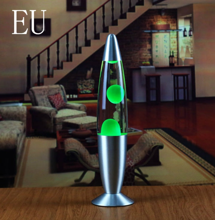 COOL RED Metal Bottom Wax Volcano Lava Lamp