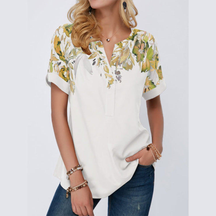 Top Plus Size Women's Short-sleeved T-shirt