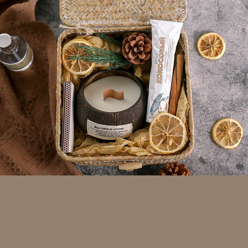 Coconut Jar Scented Candle Gift Box For Valentine's Day