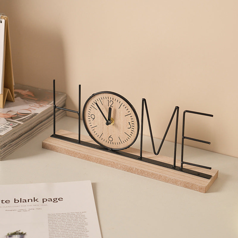 Creative TV Cabinet Decorative Ornaments Table Clock Furnishings