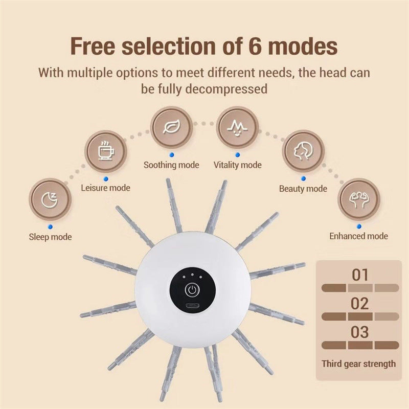 Jing Electric Head Massage Tingler Massage Decompression Scalp Massager