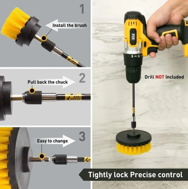 Household Electric Drill Brush Plastic Floor Brush Tool