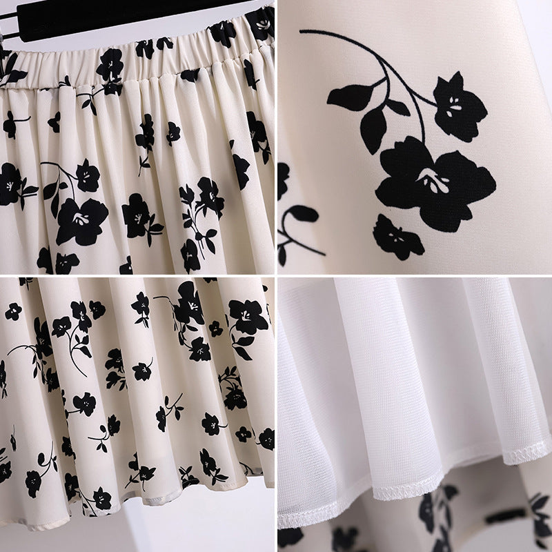 Women's Loose Plus Size Fashion Chiffon Skirt