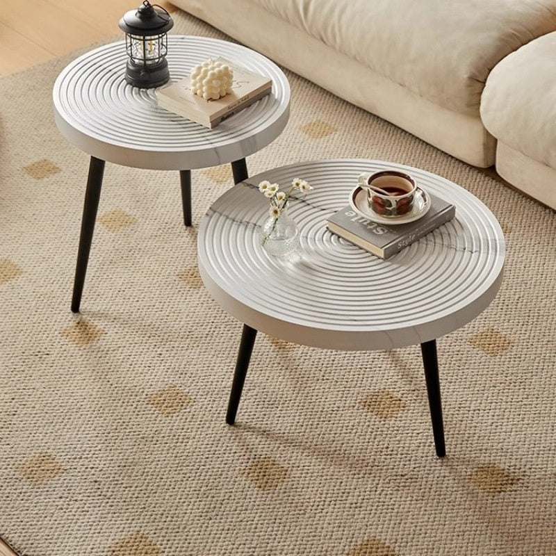 Japanese-style Creative Solid Wood Growth-Ring Coffee Table For The Living Room