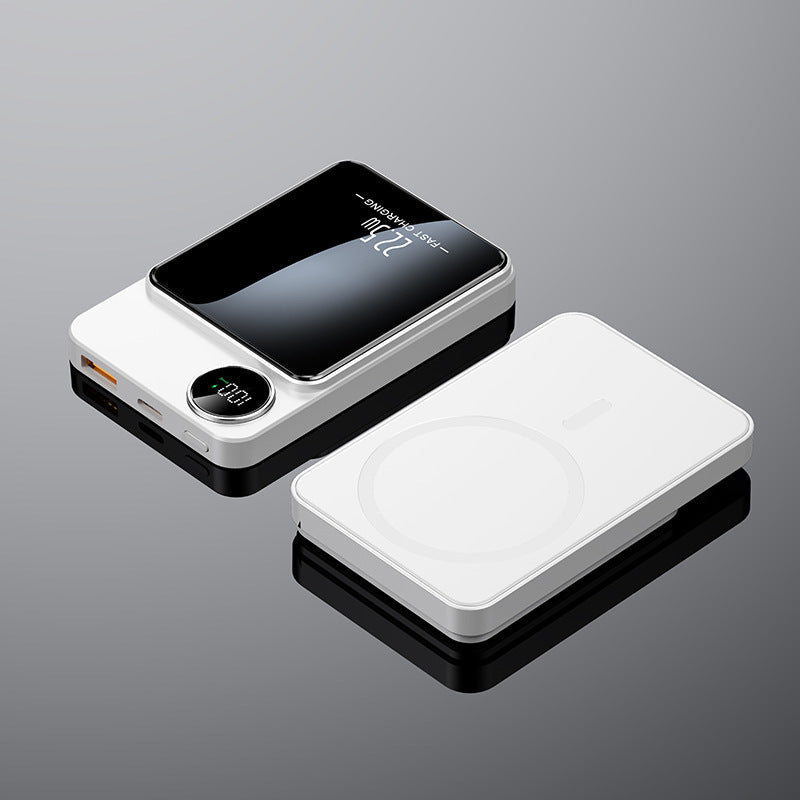Ultra-thin Magnetic Wireless Power Bank Fast Charging Mobile Power Supply