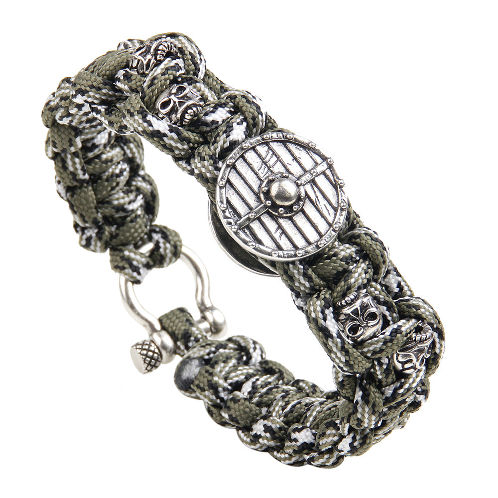 Fashion Retro Skull Head Rudder Bracelet