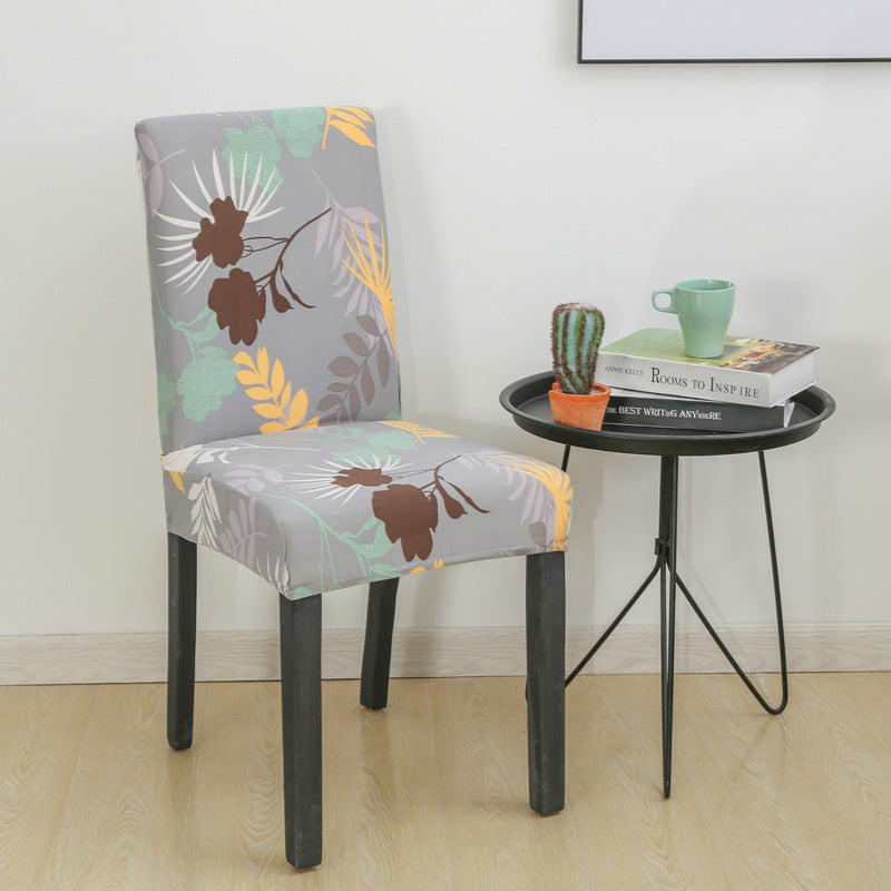 New Chair Cover Printed Chair Cover Elastic Antifouling Hotel Household Chair Cushion Protective Cover