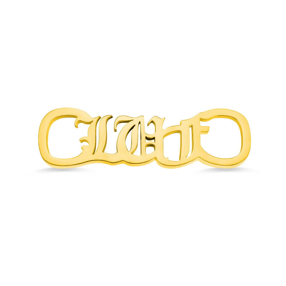 Casual Shoes Sneakers Stainless Steel Custom Name Buckle