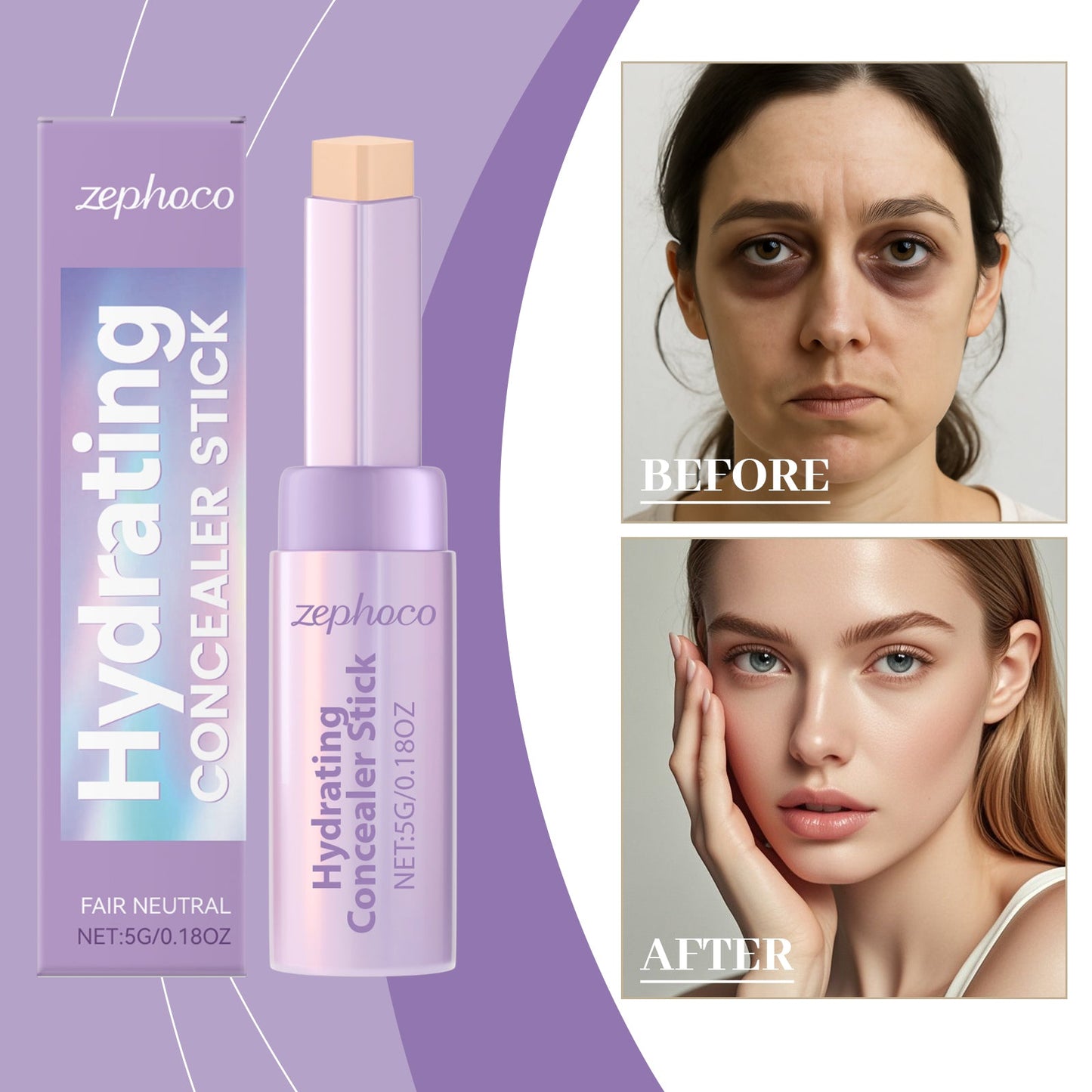 Contour And Concealer Stick Ivory White