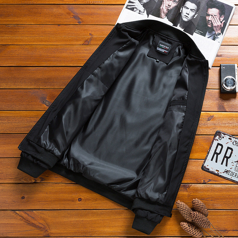 Casual sporty Men's Plus Size Polyester Jacket