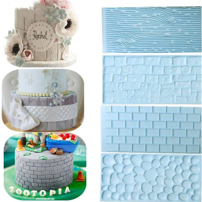 Bark Shaped Relief Baking Tool Cake