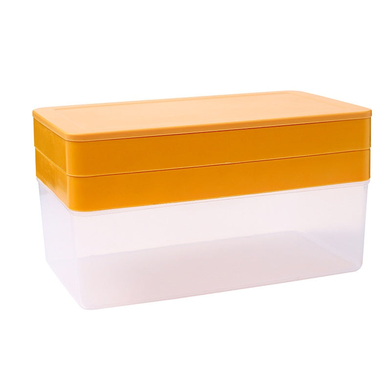 Summer New Silicone Ice Tray Food Grade Ice Cube Mold Large Capacity Ice Container Ice Box Refrigerator Artifact