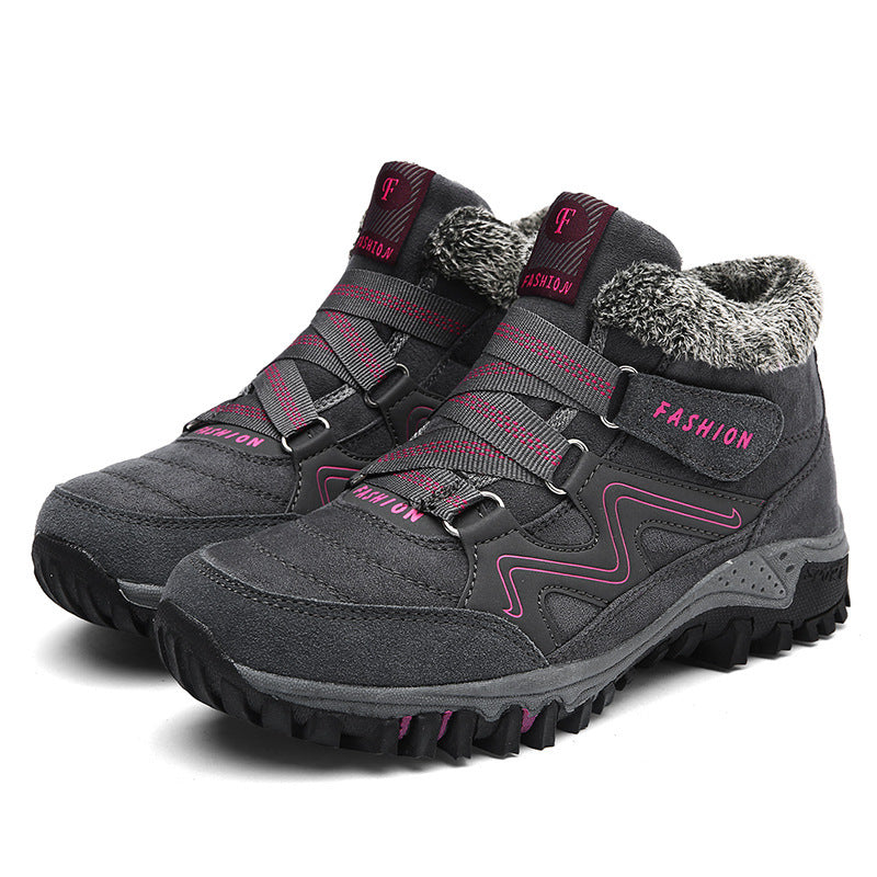 Cotton Shoes Winter Plus Velvet Thickening Outdoor Large Size Sports Running Shoes