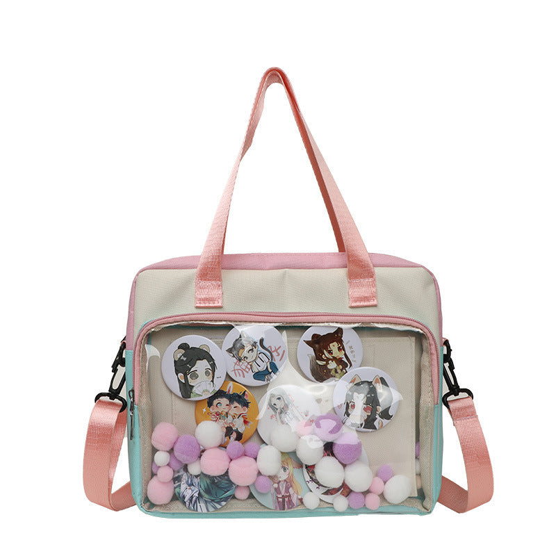 Ladies Fashion Two-Dimensional Crossbody Pain Bag