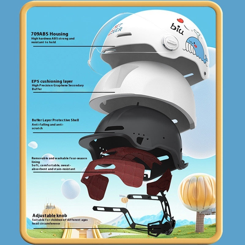 Children's Breathable Skateboard Electric Bike Helmet
