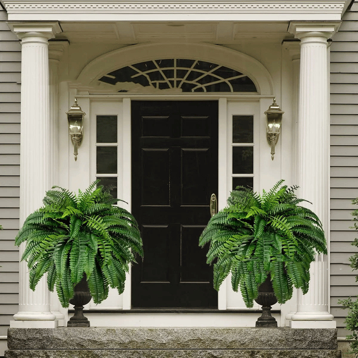 Artificial Fern Flower Arrangement Green Plant Plastic Crafts