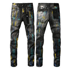 High Street Jeans Black Slim Fit Stretch Skinny Men