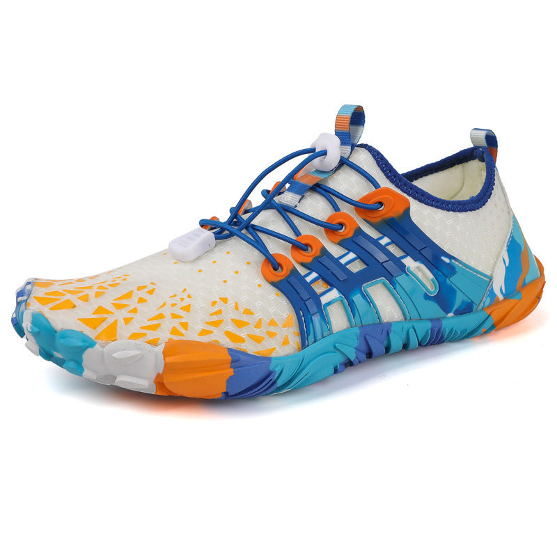 Men's Off-road Running Shoes, Lightweight Exercise Scattered Barefoot Shoes Non-slip Outdoor Walking Pumps
